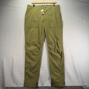 Relwen Pants Mens XL 34x32 Green Utility Windpant OG-107 Military Style NWT